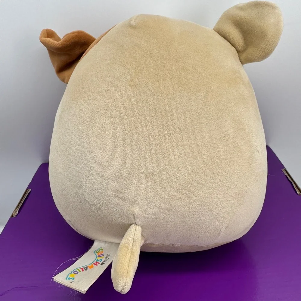 Squishmallows Brock the Bulldog 8 Inch Tan Brown Dog Plush Toy Kellytoy